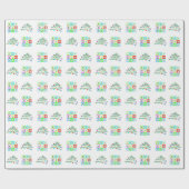  Pleinen en Kerstboom Gift Cadeaupapier (Vlak)