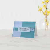 Pleinen en Stippen Verjaardag Kaart (Gele Bloem)