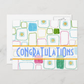 Pleinen in sinaasappel, CoNgRaTuLaTiOns Briefkaart (Voorkant / Achterkant)