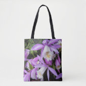 Pleione venster Orchideeën Bloemstuk Tote Bag (Voorkant)