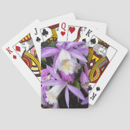 Pleione Windows sill Orchids Floral Pokerkaarten