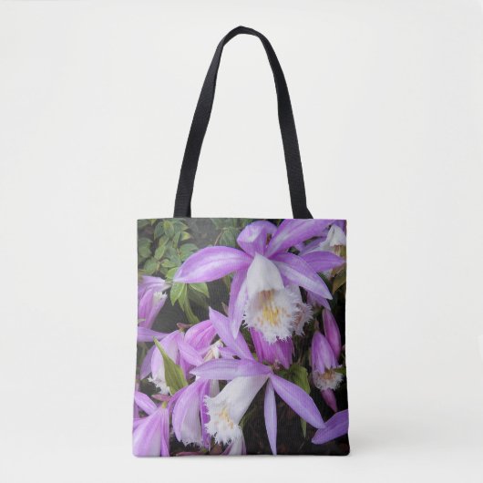 Pleione Windows sill Orchids Floral Tote Bag (Voorkant)