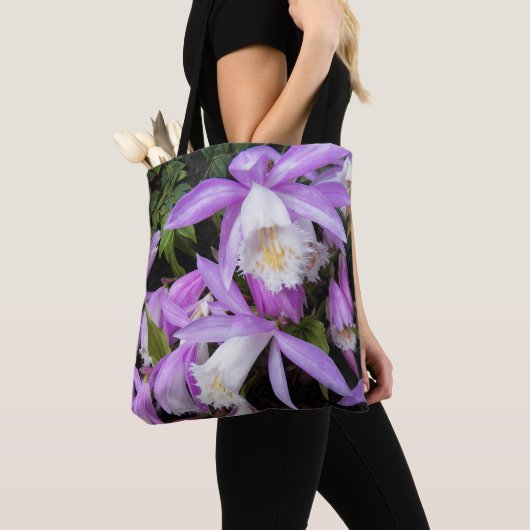 Pleione Windows sill Orchids Floral Tote Bag (Dichtbij)