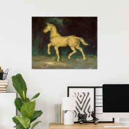 Pleister Beeldje van een Paard door Vincent van Go Poster