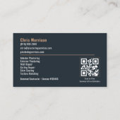 Pleister QR Code-professionele diensten Visitekaartje (Achterkant)