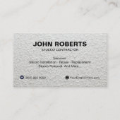 Pleister Zakelijke Kaart Constructie Muur QR Code Visitekaartje (Voorkant)