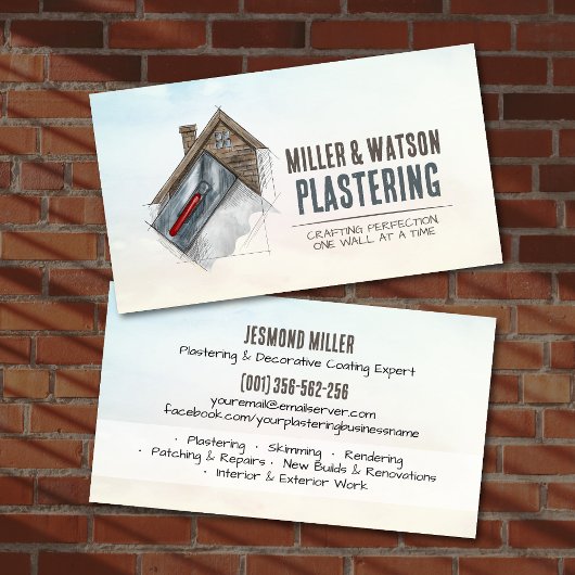 Pleisterdiensten Drywall Professioneel Visitekaartje