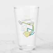 Pleisterer Stickman Glas (Voorkant)