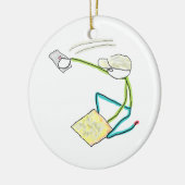 Pleisterer Stickman Keramisch Ornament (Links)