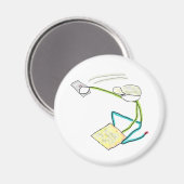 Pleisterer Stickman Magneet (Voorkant / Achterkant)