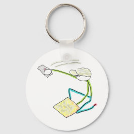 Pleisterer Stickman Sleutelhanger