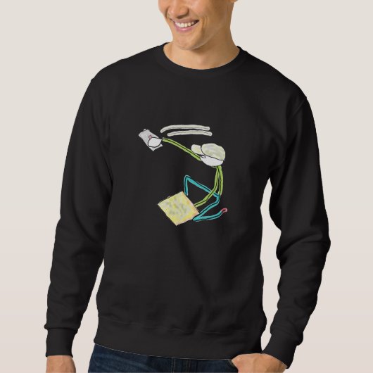 Pleisterer Stickman Trui (Voorkant)