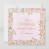 Pleisterkerstvierkant uitnodigen kaart (Voorkant)