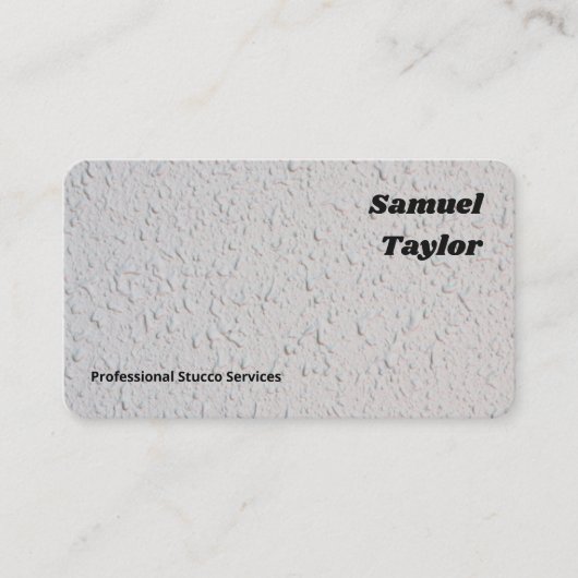 pleisterlaag visitekaartje (Voorkant)