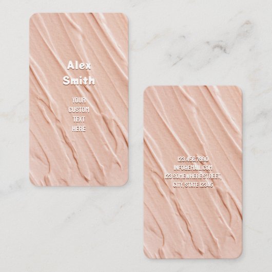 pleisterlaag visitekaartje (Voorkant / Achterkant)