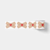 Pleisters Met Rode Hartjes Grosgrain Lint (Voorkant)