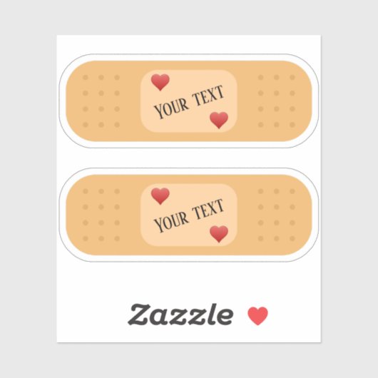 Pleisters pleister personaliseerbare tekst sticker (Vel)