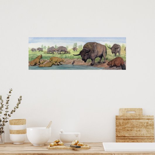 Pleistocene Texas Poster (Keuken)