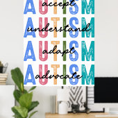 pleitbezorging voor autisme poster (Thuiskantoor)