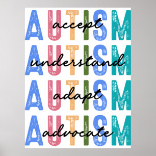 pleitbezorging voor autisme poster
