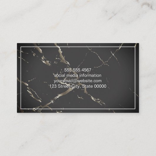 pleiter | Marmer | Blind Justice Visitekaartje (Achterkant)