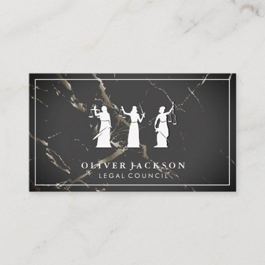 pleiter | Marmer | Blind Justice Visitekaartje (Voorkant)