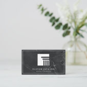 pleiter | Marmer | Pijler-Logo-Visitekaartje Visitekaartje (Staand voorkant)