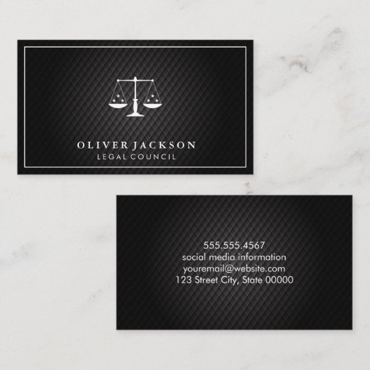 pleiter | zwarte tegels | Rechtspraak Visitekaartje (Voorkant / Achterkant)