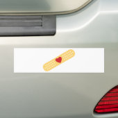 Pleitje Met Een Rode Hart Bumpersticker (Op auto)
