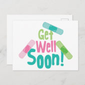 Pleitje om snel te genezen briefkaart (Voorkant / Achterkant)