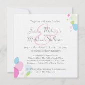 Pleitjes voor vierkant bruiloft kaart (Achterkant)