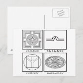 Plejaren Symbols Briefkaart (Voorkant / Achterkant)