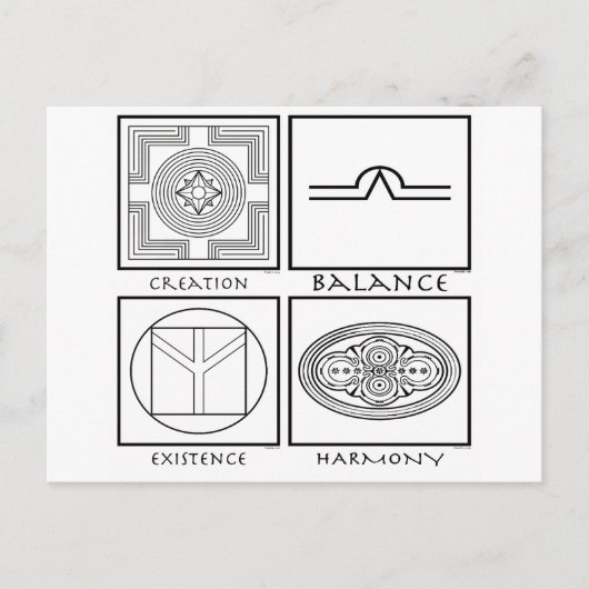 Plejaren Symbols Briefkaart (Voorkant)