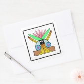 Plejaren Symbool voor vrede Vierkante Sticker (Envelop)