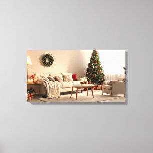 Plek voor Kerstmis Canvas Afdruk