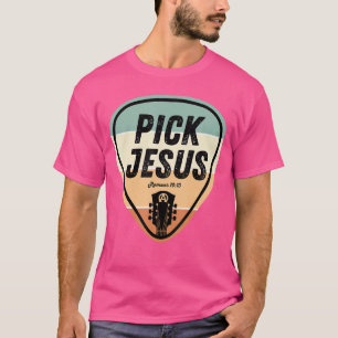 Plekje Jezus Grappige Christelijke Muziek Gitaarpl T-shirt