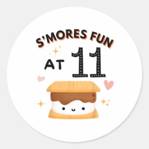 Plekken Pret Kamperen Verjaardag 11 Jaar Oud Kampe Ronde Sticker