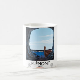 Plémont-grotten, Jersey vintage reisposter Koffiemok