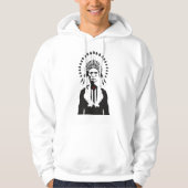 Plena Punk Puerto Rican Art Men's Pullover Hoodie (Voorkant)