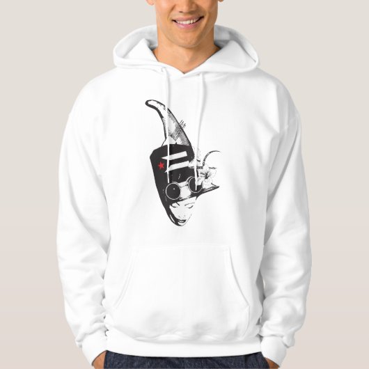 Plena Punk Puerto Rican Art Men's Pullover Hoodie (Voorkant)