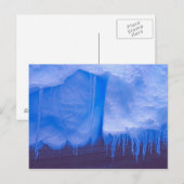Pleneau Iceberg Graveyard, Antarctica: blauw Briefkaart (Voorkant / Achterkant)