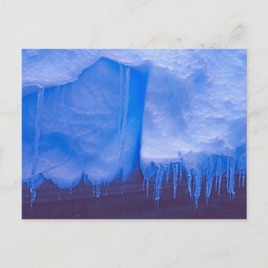 Pleneau Iceberg Graveyard, Antarctica: blauw Briefkaart (Voorkant)