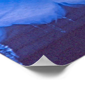 Pleneau IJskerkhof, Antarctica: Blauw Poster (Hoek)