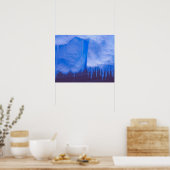 Pleneau IJskerkhof, Antarctica: Blauw Poster (Keuken)