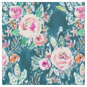 PLENITUDE Floral Colorful Boho Waterverf Stof (Swatch)