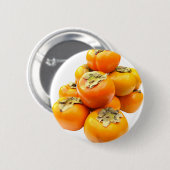 Plentiful Persimmon Ronde Button 5,7 Cm (Voorkant /achterkant)