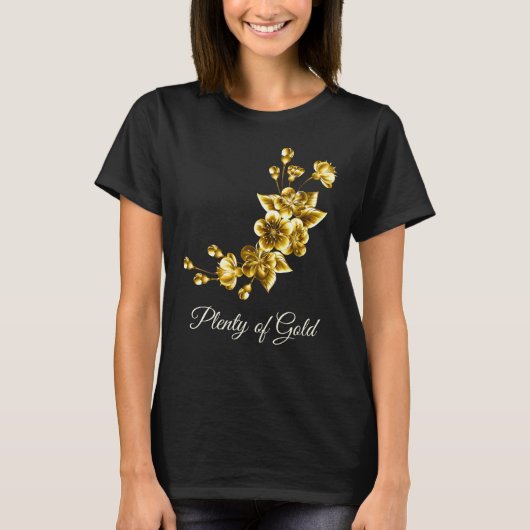 Plenty of Gold Elegant Floral T-shirt (Voorkant)