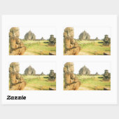 Pleosan Boeddhistische tempel, Prabanam, Java, Ind Rechthoekige Sticker (Vel)