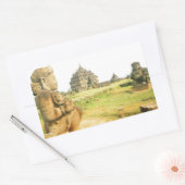 Pleosan Boeddhistische tempel, Prabanam, Java, Ind Rechthoekige Sticker (Envelop)