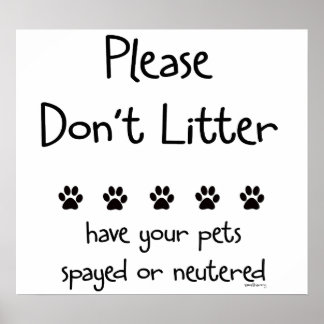 Plese Don't Litter 2 Poster